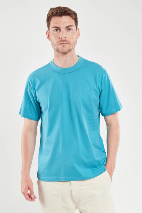 Armor Lux 72000 Heritage T Shirt In Pagoda Blue