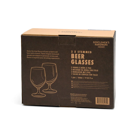 Gentlemen's Hardware GEN732 2 Tulip Beer Glasses