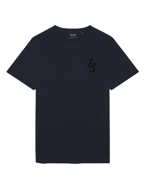 Lyle & Scott TS2017V Club Emblem T Shirt In Dark Navy