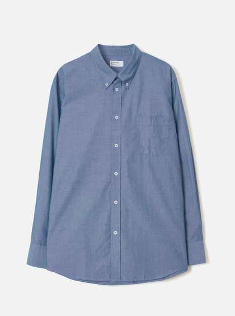 Universal Works 00029 Prince Chambray Daybrook Shirt In Indigo