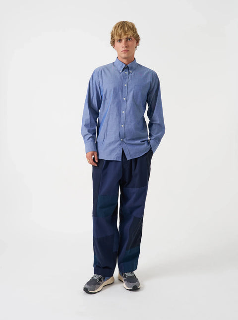 Universal Works 00029 Prince Chambray Daybrook Shirt In Indigo