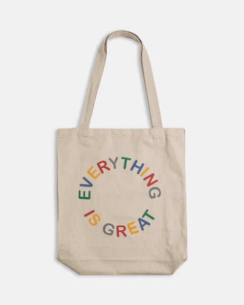 Far Afield AFTOTE10 Tote Bag In Sand - Everything Is Great