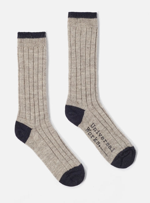 Universal Works 11330 Hike Sock Stone