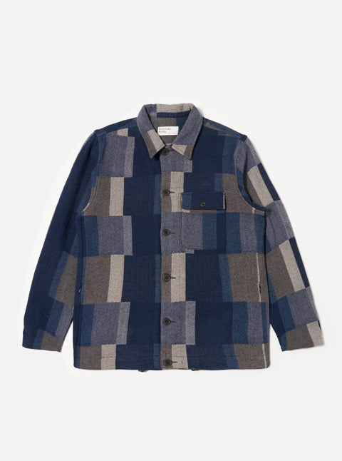 Universal Works 33162 L/S Tech Overshirt In Navy