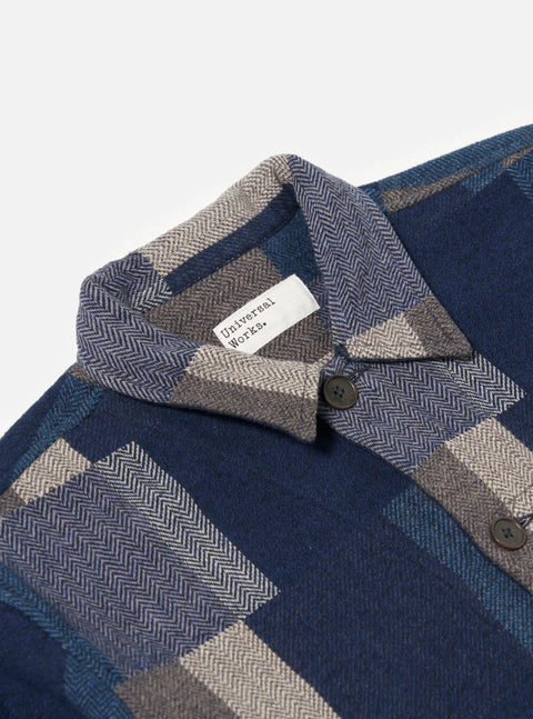 Universal Works 33162 L/S Tech Overshirt In Navy