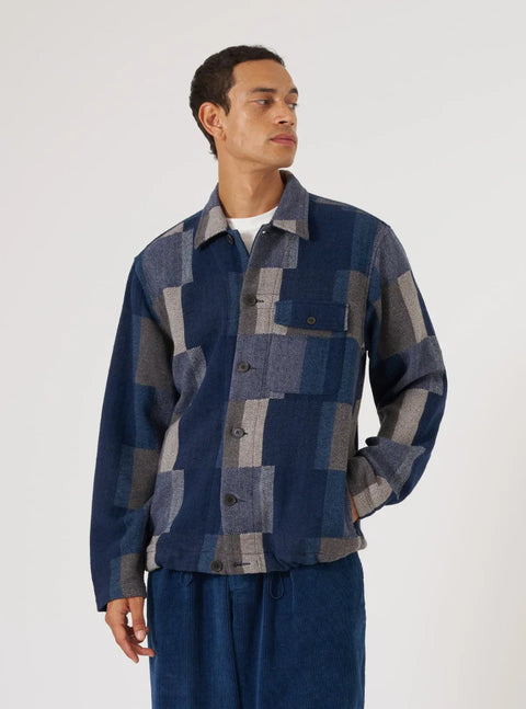 Universal Works 33162 L/S Tech Overshirt In Navy
