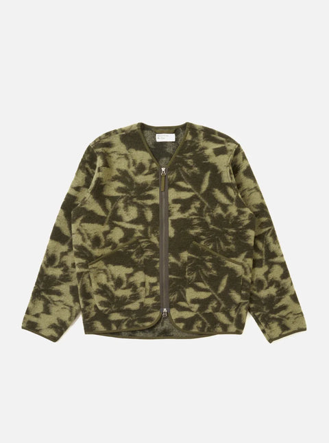 Universal Works 33601 Zip Liner Jacket In Green/Pale Green