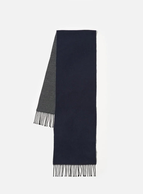 Universal Works 33640 Scarf In Navy/Mid Grey