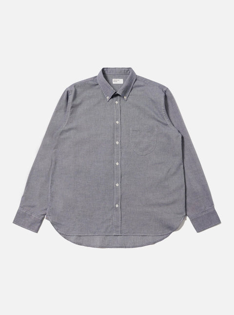 Universal Works 33662 Neptune Cotton Lazy Day Shirt In Navy