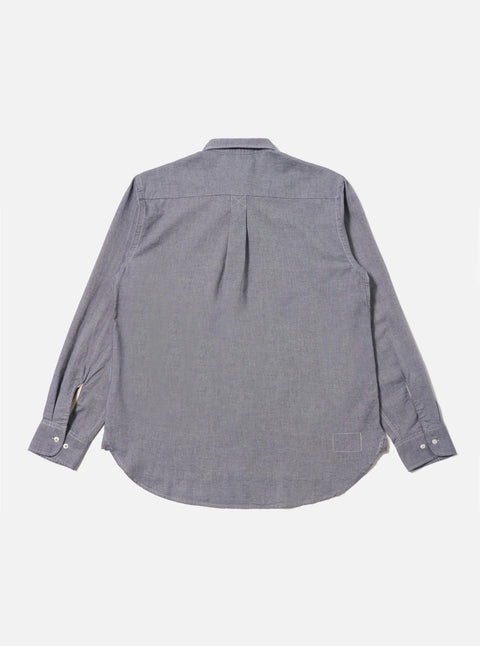 Universal Works 33662 Neptune Cotton Lazy Day Shirt In Navy