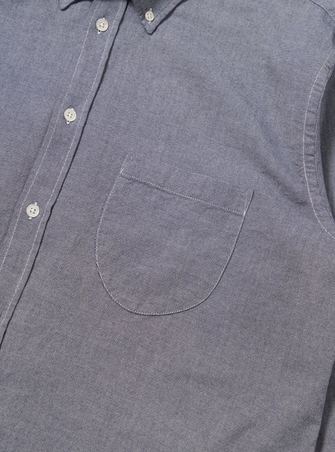 Universal Works 33662 Neptune Cotton Lazy Day Shirt In Navy