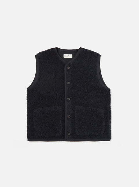 Universal Works 33702 Lancaster Gilet In Navy