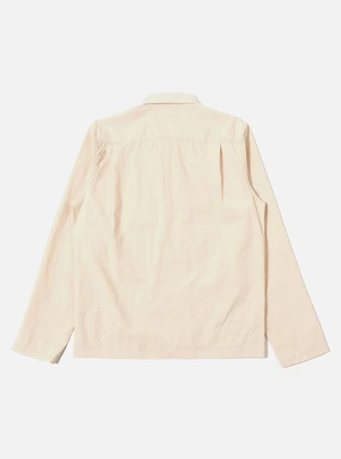 Universal Works 34185 Zip Too Shirt Seo Recycled Nylon In Stone