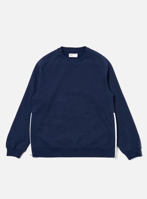 Universal Works 34189 Billy Sweat Brush Back Sweat In Navy