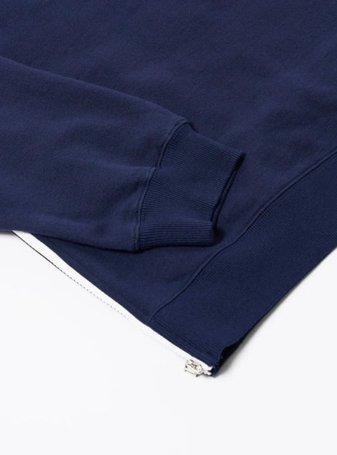 Universal Works 34189 Billy Sweat Brush Back Sweat In Navy