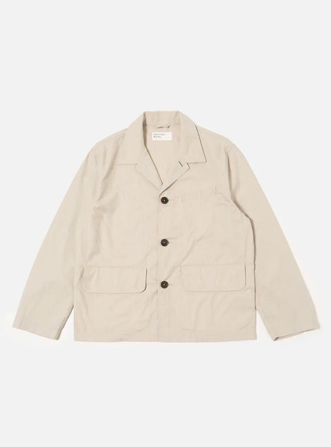 Universal Works 34225 Franck Jacket Kennedy Stripe In Brown