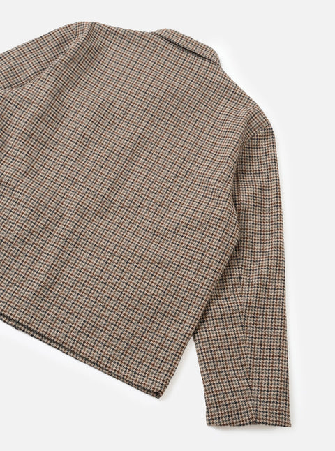 Universal Works 35111 Lester Dogtooth Franck Jacket In Taupe