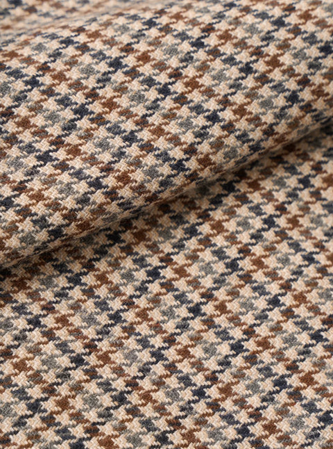 Universal Works 35111 Lester Dogtooth Franck Jacket In Taupe