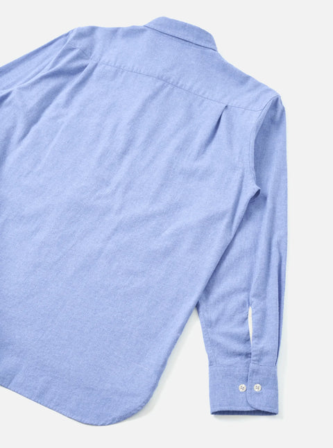 Universal Works 35565 Brushed Flannel Square Pocket Shirt In Blue
