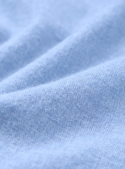 Universal Works 35565 Brushed Flannel Square Pocket Shirt In Blue