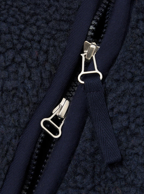 Universal Works 35664 Artic Fleece Hep Mountain Gilet In Navy