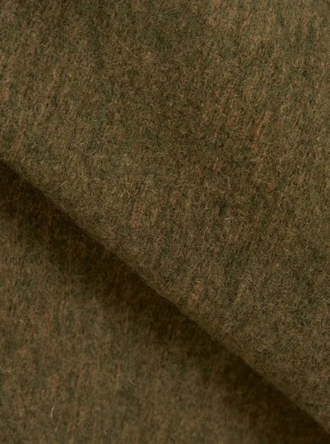 Universal Works 35781 Wool Mix Knit Advance Cardigan In Olive
