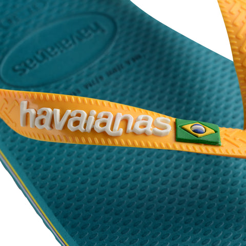 Havaianas Brasil Logo Vibe Green