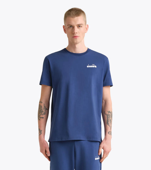 Diadora T-Shirt SS Logo In Navy Peony