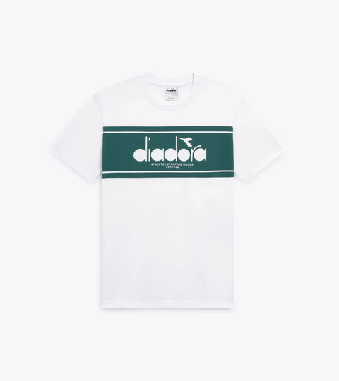 Diadora T-Shirt SS Logo In Optical White/Shaded Spruce