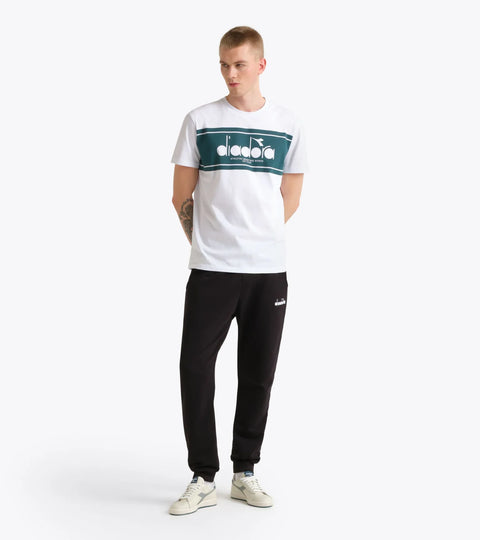 Diadora T-Shirt SS Logo In Optical White/Shaded Spruce