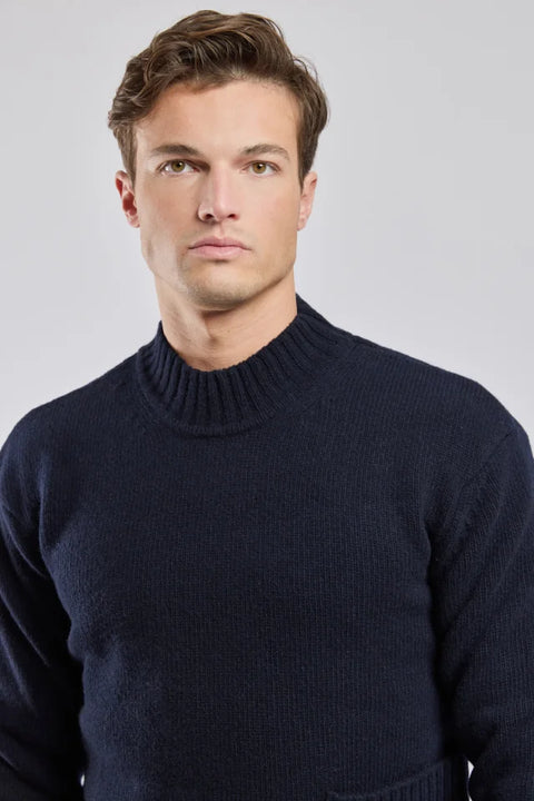Armor Lux 75917 High neck Sweater In Navire