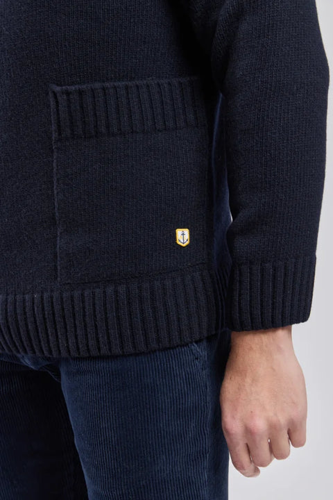 Armor Lux 75917 High neck Sweater In Navire