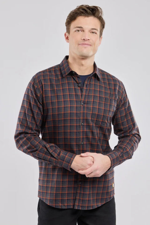 Armor Lux 76457 Shirt LS Soft In Carreaux Ketchup