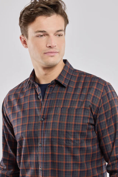 Armor Lux 76457 Shirt LS Soft In Carreaux Ketchup