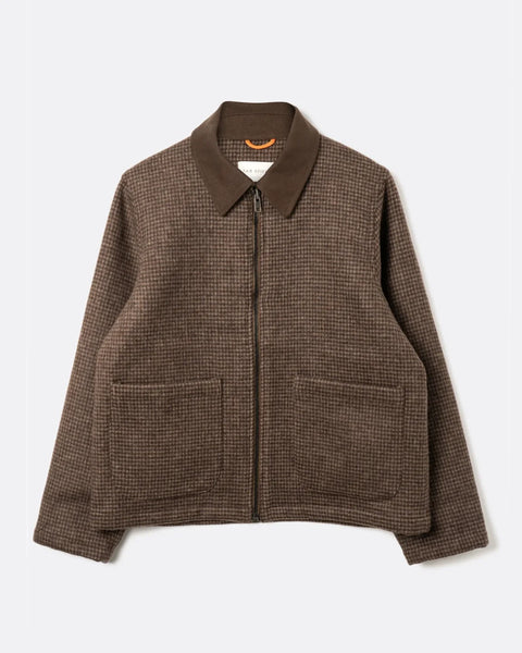 Far Afield AFJK380 Josef Jacket In Brown Check