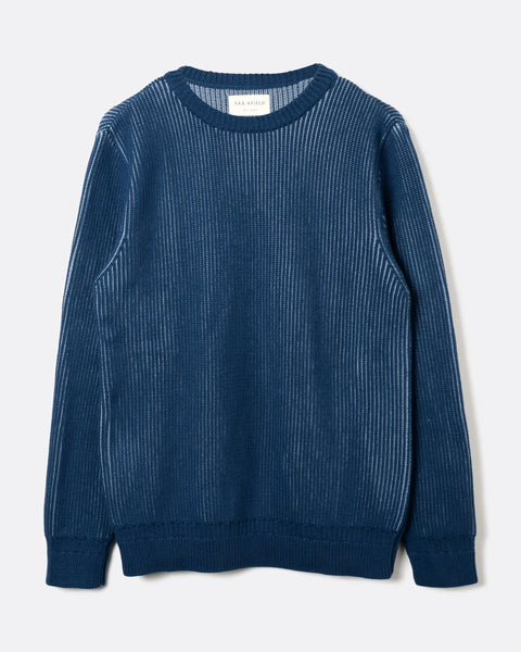 Far Afield AFKN780 Hamish Ribbed Knit In Blue