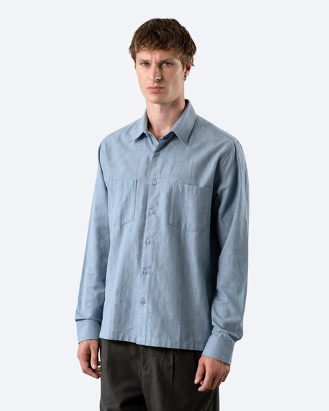 Far Afield AFS1054 Classic Shirt - Folk Man In Light Blue