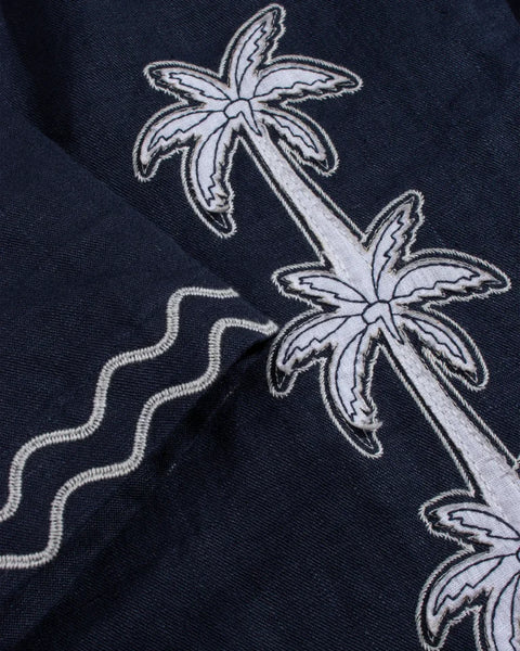Far Afield AFS988 Veloso Shirt In Blue - Flock Palms