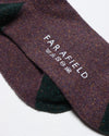 Far Afield AFSK190 Neppy Socks In Purple Plumeria
