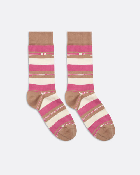 Far Afield AFSK216 Embroidered Socks In Off White
