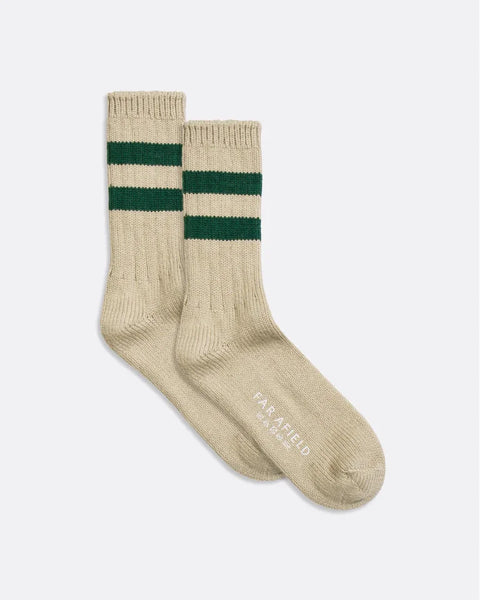 Far Afield AFSK223 Dos Stripe Socks In Sand