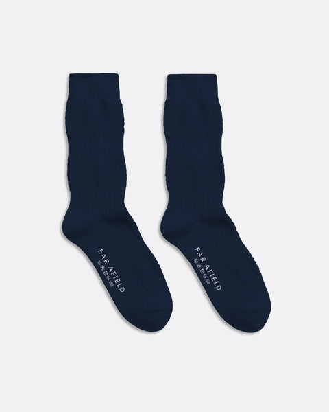 Far Afield AFSK225 Textured Stripe In Navy