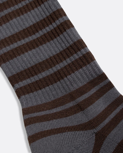 Far Afield AFSK226 Ribbed Stripe In Grey/Brown
