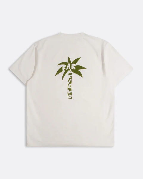 Far Afield AFTS325 Graphic Short Sleeved T-Shirt In White - FA Palm
