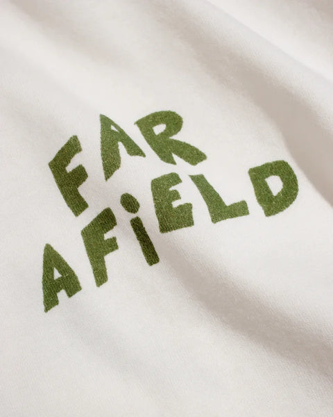 Far Afield AFTS325 Graphic Short Sleeved T-Shirt In White - FA Palm