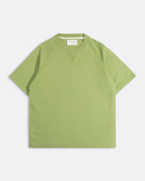 Far Afield AFTS341 Edmond Short Sleeved Sweatshirt In Green
