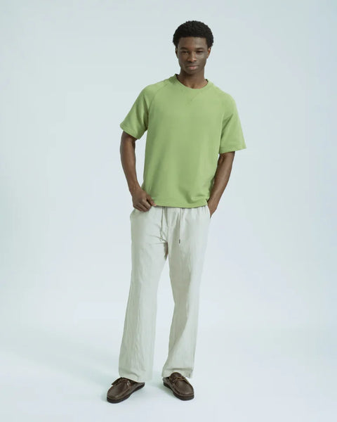Far Afield AFTS341 Edmond Short Sleeved Sweatshirt In Green
