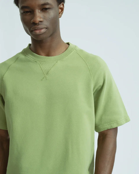 Far Afield AFTS341 Edmond Short Sleeved Sweatshirt In Green