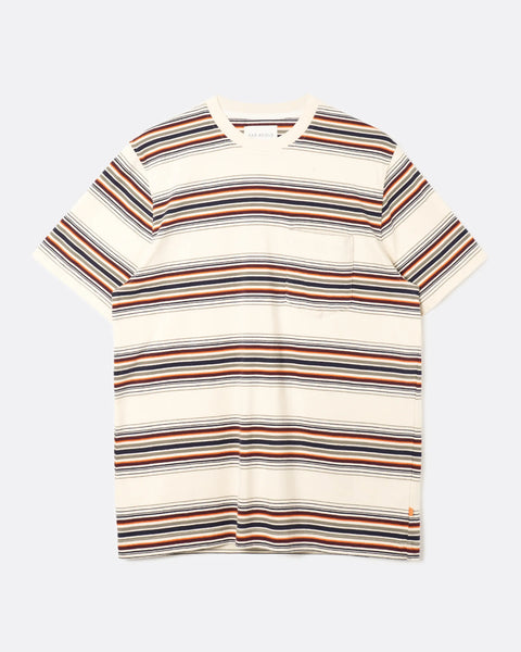 Far Afield AFTS344 Crewneck Short Sleeved T-Shirt In Sand/Multi-