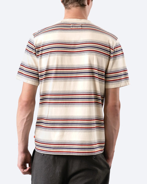 Far Afield AFTS344 Crewneck Short Sleeved T-Shirt In Sand/Multi-